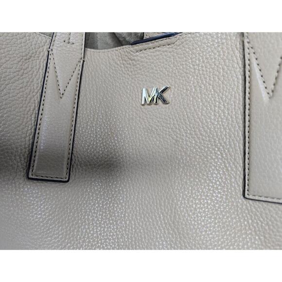 Michael Kors Junie Large Leather Tote Bag Butternut 17x13" - Picture 3 of 12